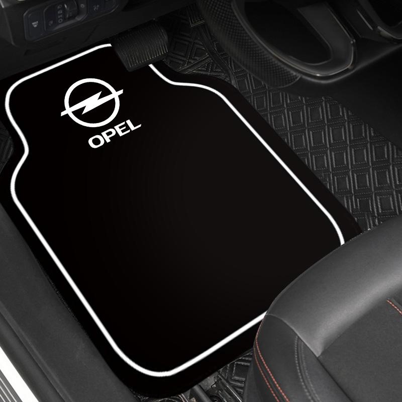 Car Floor Mats Auto Front and Rear Carpet Foot Mats with Rubber Backing For Opel Insignia Astra Antara Meriva Zafira H G Corsa