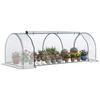 Greenhouse. Greenhouse with Door. Cold Frame. Plant House. Plant Propagation. Steel. Plastic. 250 X 100 X 80 Cm. Green