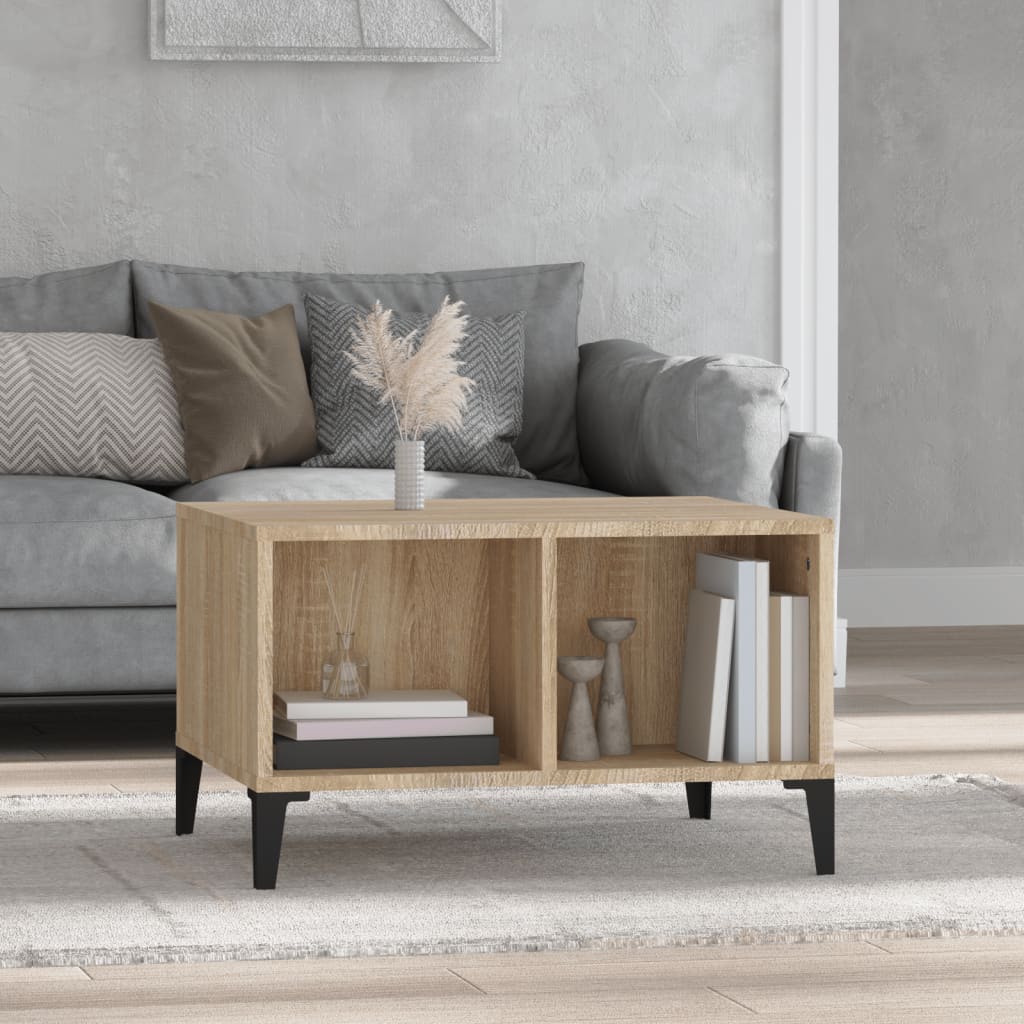 Coffee Table, Sonoma Oak 60x50x36.5 Cm Wood-based Material