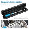 2025+Spoke Torque Wrench, 2-10 NM Motorcycle Spoke Wrench Set, Steel Torque Wheel Spoke Spanner with Storage Box, 5.0-6.8mm