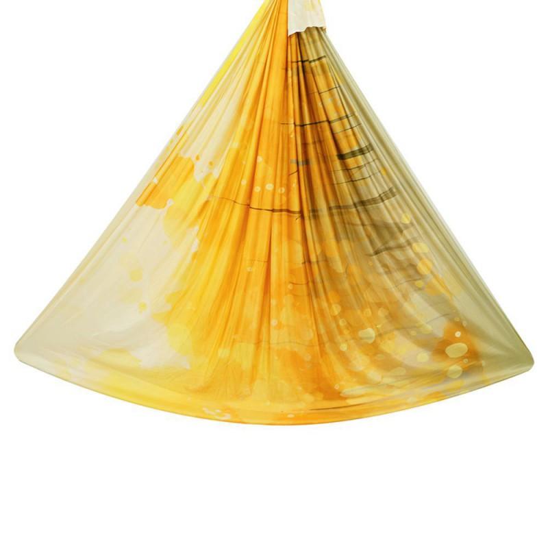 Aerial Yoga Hammock With Extension Straps Carabiner - Silk Fabric No-Knot Design Home Gym Inversion Therapy Studio Use