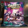 Gravity Falls 2D Flat Pattern Flannel Blanket High Quality All Seasons Warmth and Comfort Perfect for Christmas Gifts.PMT0914338