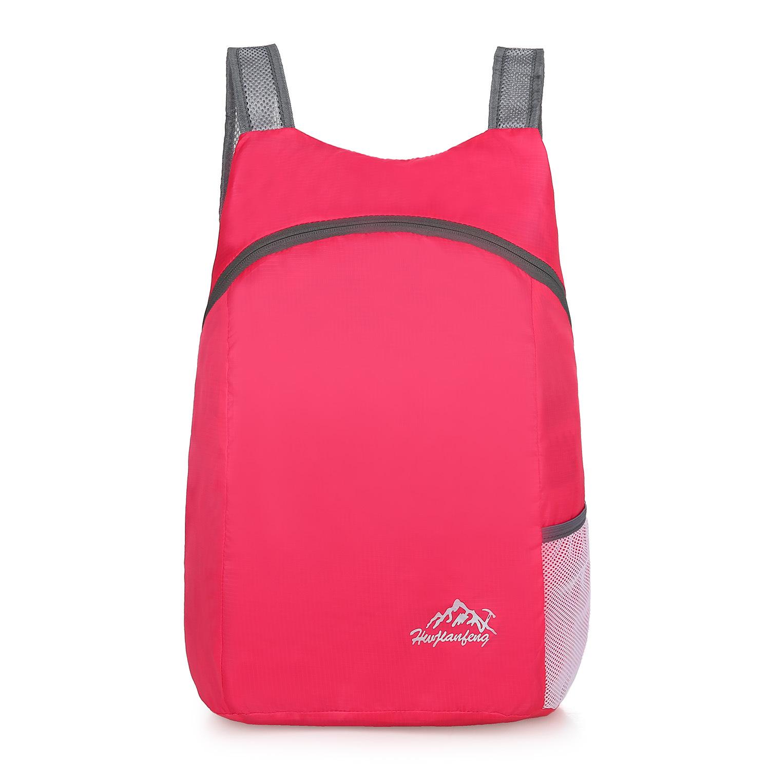 

Сверхлегкий складной рюкзак для путешествий с защитой от брызг розы красного