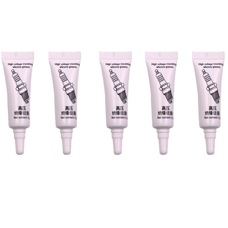 Car Spark Plug Insulation Grease 10pcs Automobile High Voltage Insulation Spark Plug Insulating Silicone Grease Car Accessories