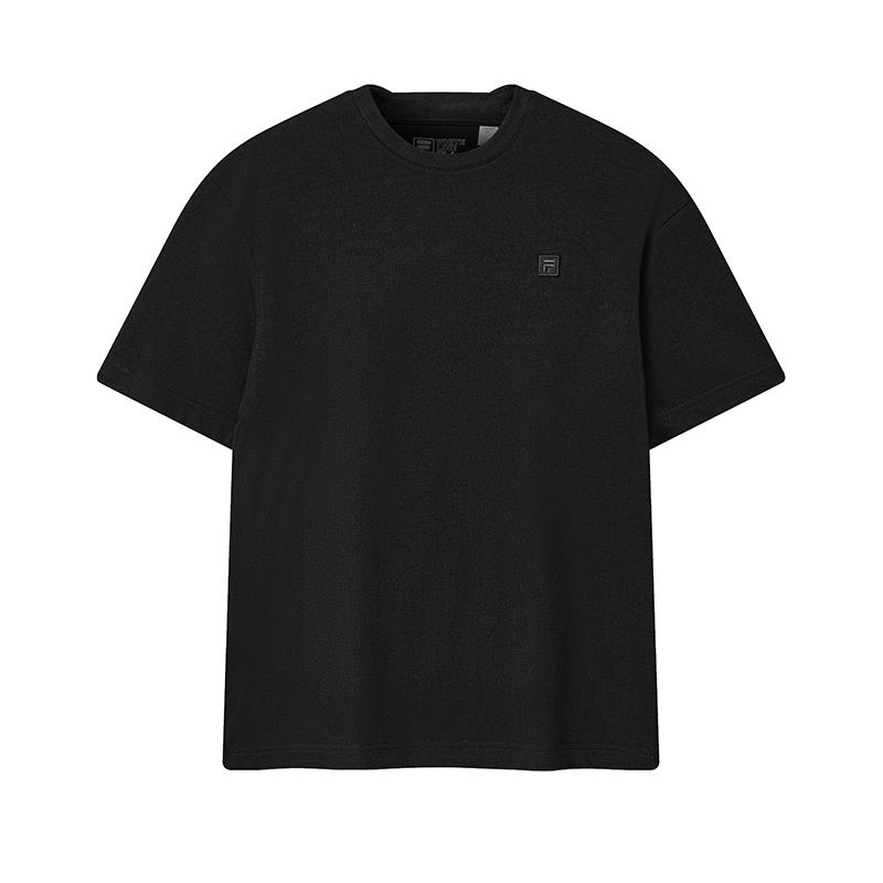 FILA Comfortable Versatile Fashion T-Shirt Men tops Black White F61M623105FBK L