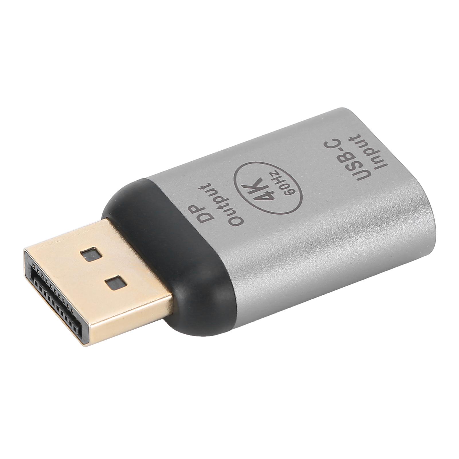 

Корпус из алюминиевого сплава Разъем-адаптер TypeC (мама) к DP (мама) для Windows Android OS X