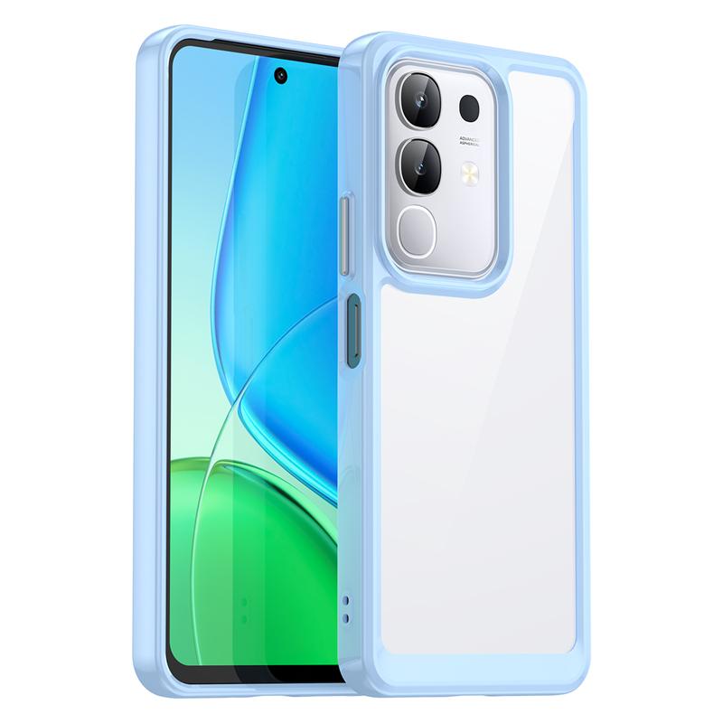 Transparent Case For Vivo T4x Case Anti-knock Silicone Colorful Full Back Cover For Vivo T4x 5G Case For Vivo T4x 5G 6.72 Inch