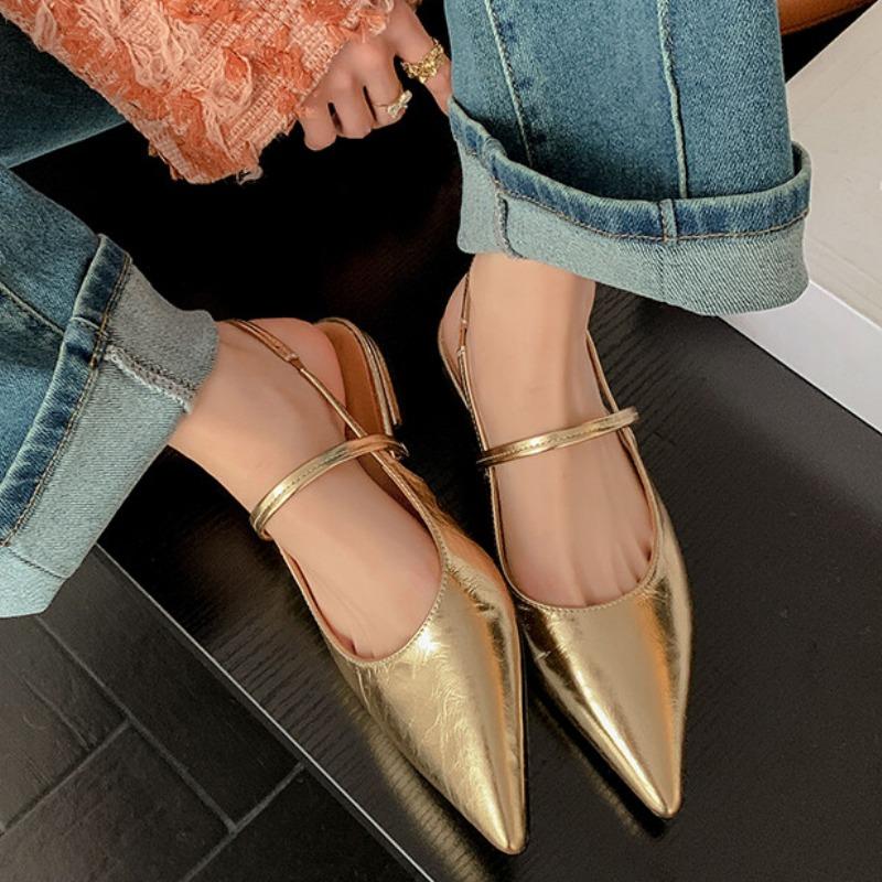 Fashion 2025 New Designer Summer Cover Toe Women Sandals Fashion Shallow Soft Sole Flats Ladies Outdoor Street Style Dress Shoes