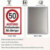 Vintage Metal Poster Wall Art, Souvenir for 50 Year Old Driver, Funny Garage Sign