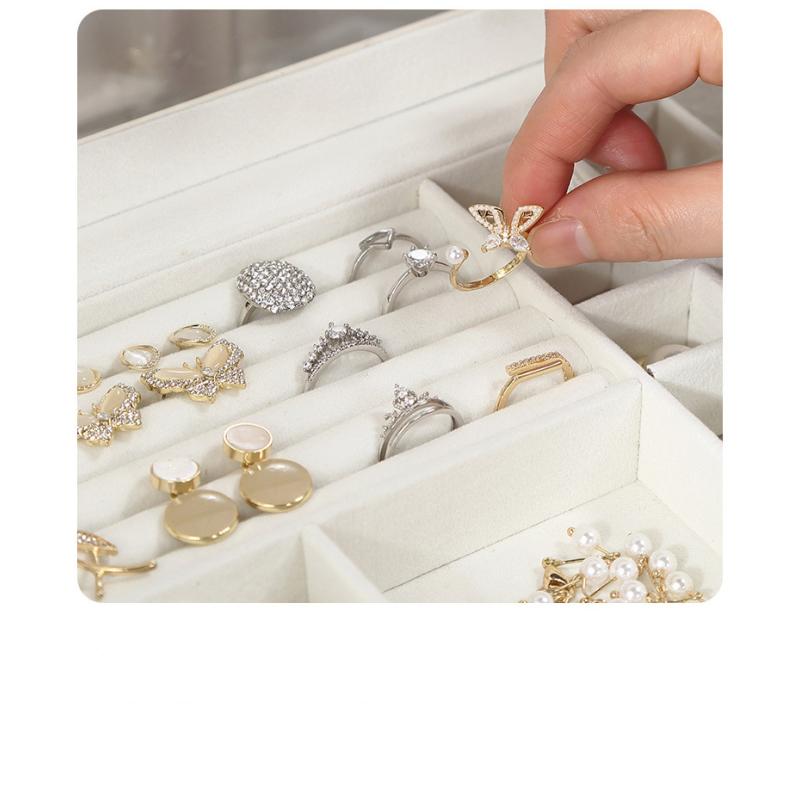 Nowe pudełko do przechowywania biżuterii, wielowarstwowe pudełko na biżuterię, pudełko do przechowywania biżuterii, pudełko na biżuterię