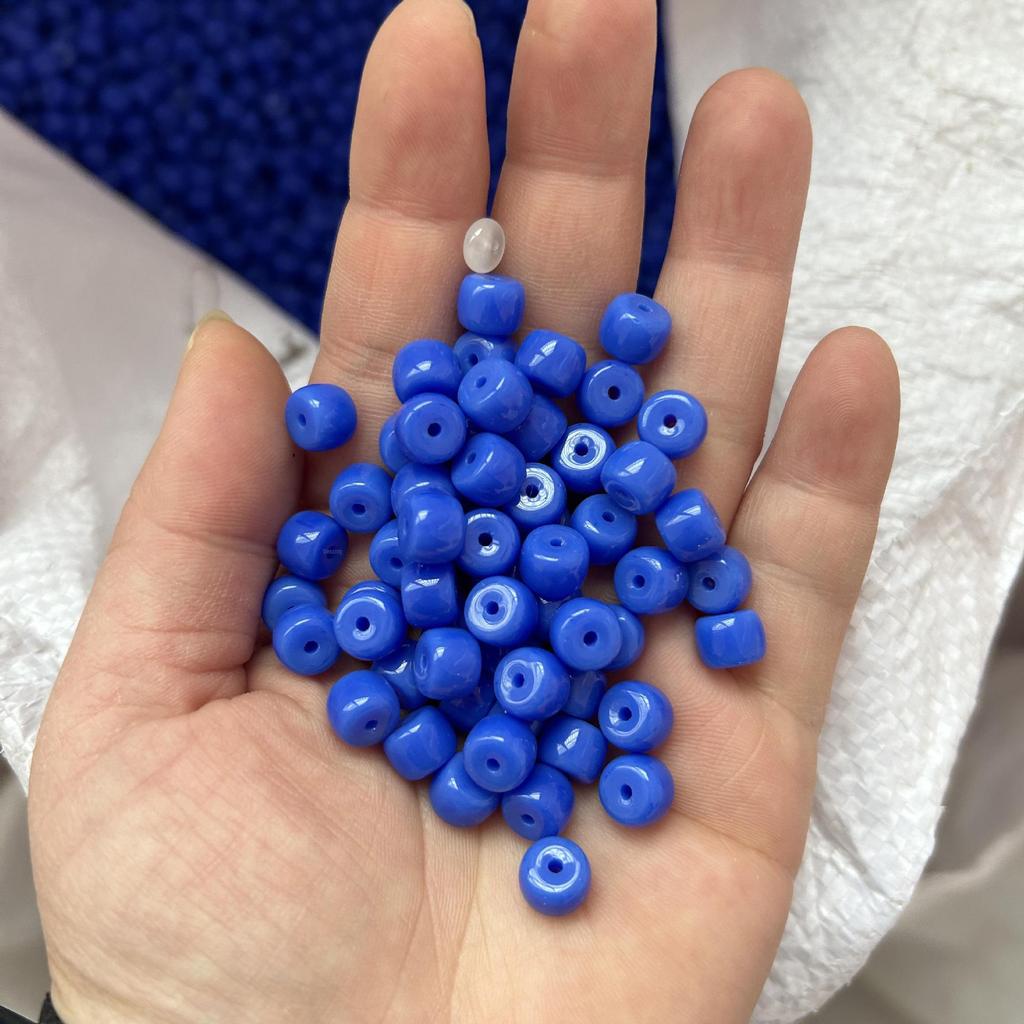 Multi-Color 6x8mm Glass Barrel Beads for Jewelry Making