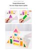 Translucent Rainbow Acrylic Building Blocks for Kids Aged 2-6: Creative Early Education Puzzle Toys