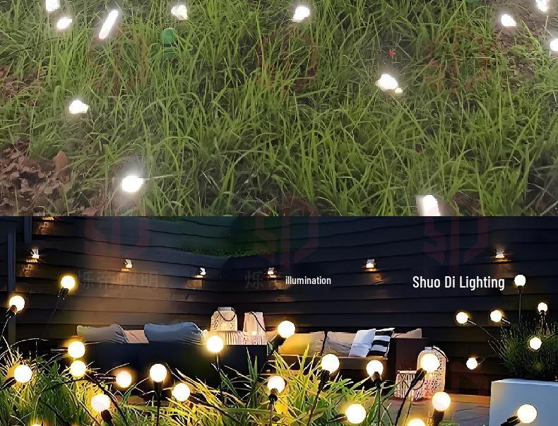 Firefly Solar Garden Lights: Waterproof Outdoor Villa and Lawn Decor