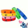 12Pcs Cartoon Stitch Party Favors Silicone Bracelet Classroom Rewards Prizes Goody Bag Stuff for Boys Girls Birthday Party Gifts