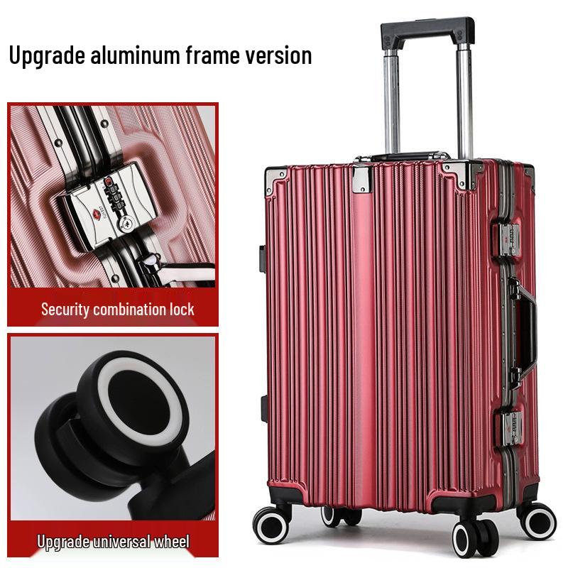 20" Carry-On Trolley with Silent Wheels, Combo Lock - Men's, Women's, Student - Large 28" Capacity