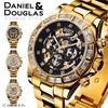 Daniel & Douglas DD8802DG Automatic Watch, Gold and Black, Mechanical, Self-Winding, Diamond-Like, Men's