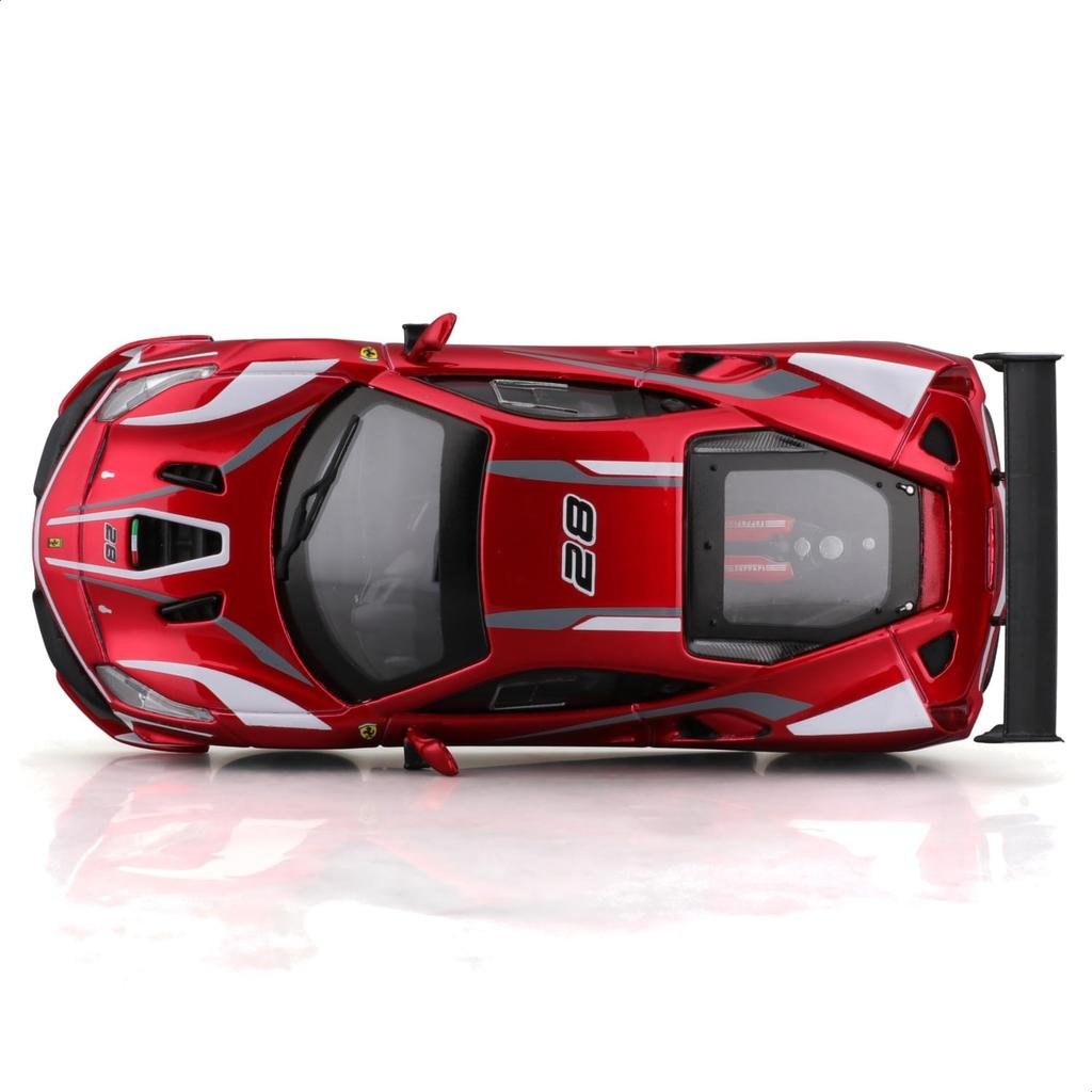 Bburago 1/43 Scale Ferrari 488 Challenge EVO 2020 Red / Race Sports Car Diecast Model Car Finished Product 18-36309