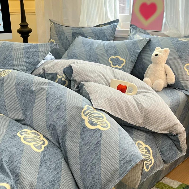 

Пододеяльник из чистого хлопка, однотонный, 150x200x230, одинарный пододеяльник, хлопок, 2025 новая печать, серия маленьких свежих отдельных изделий 150x200cm 1pcs