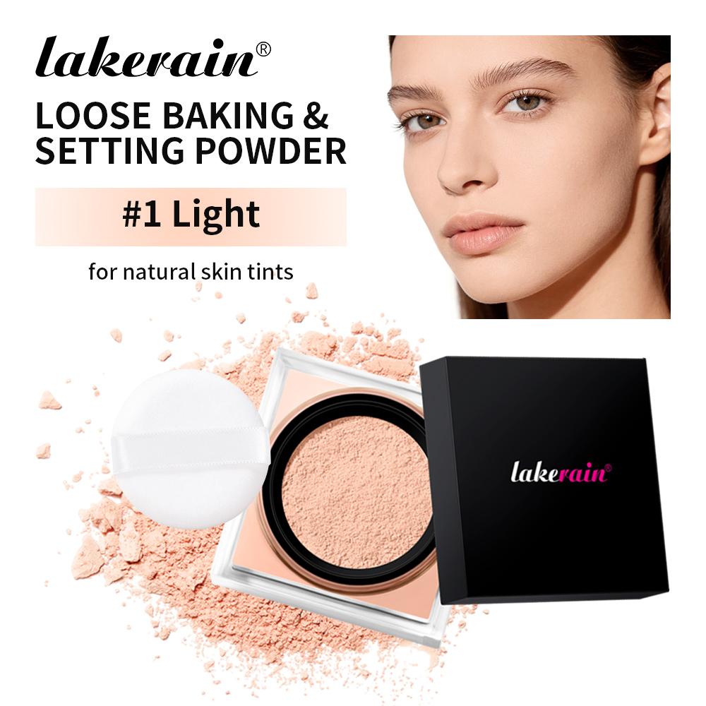 Xiaomi Loose Baking&Setting Powder and Puff Long Lasting Waterproof Oil Control Matte Setting Powder Natural Brightening Face Cosmetics