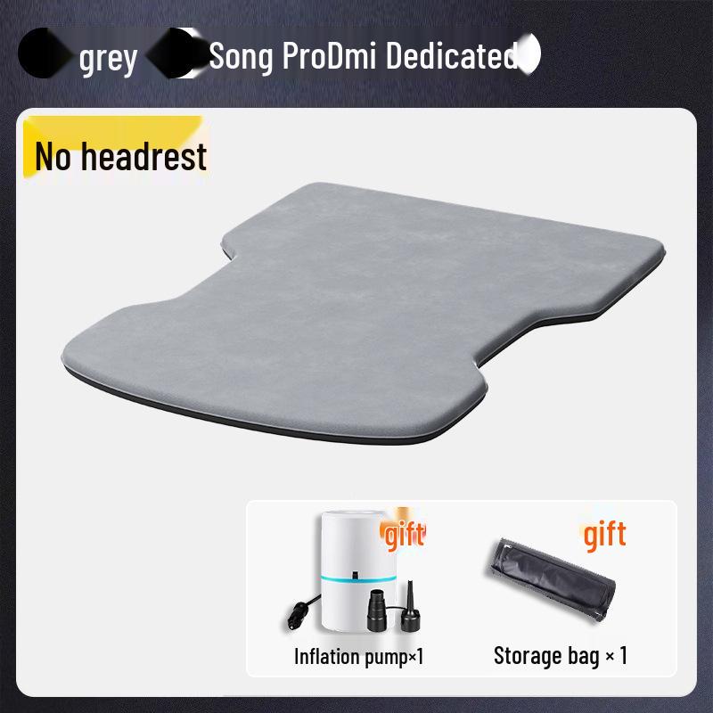 

BYD Song Pro Car Bed Mattress: DMI Inflatable-Free Sleeping Pad for Rear Seat Gray, Plus DMI, No Headrests
