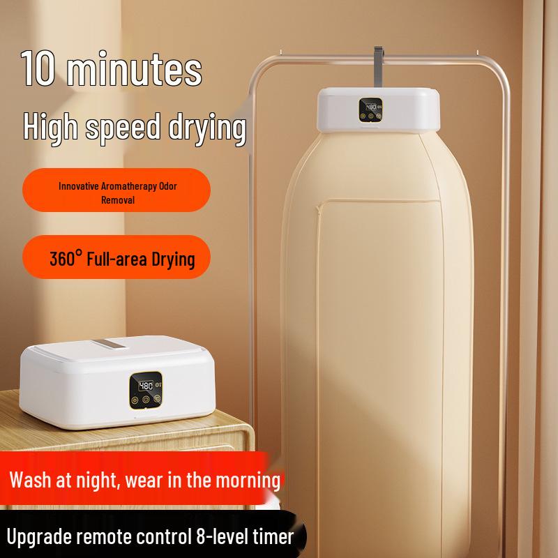 Compact Folding Clothes & Shoe Dryer Rack for Dorms US Plug