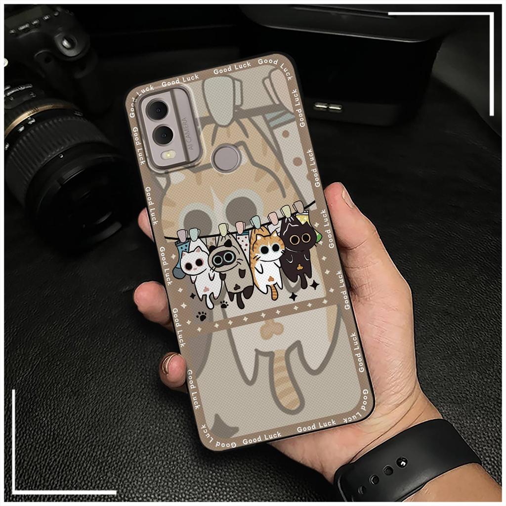 Full wrap Cartoon Phone Case For Nokia C22 Graffiti Cute Protective Fashion Design Soft case Phone Pouch TPU Anti-dust