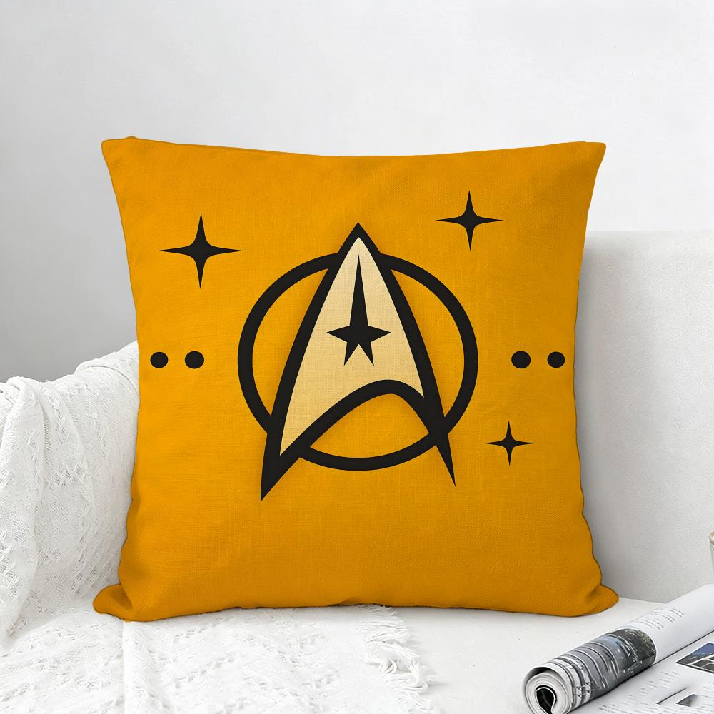 Franchise Star Trek Cushion Cover Natural Linen Pillowcase Set AllinOne Decor for Sofa Bedroom Chair