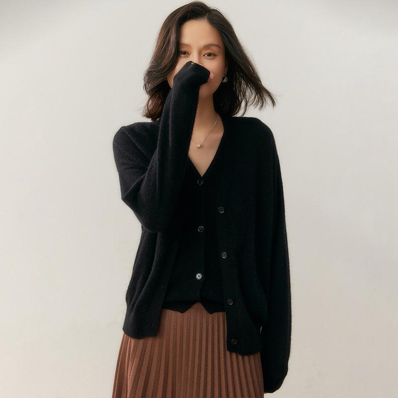 Qinghe 100% Pure Cashmere Women's Sweater - Ultra Soft Luxury Winter Pullover