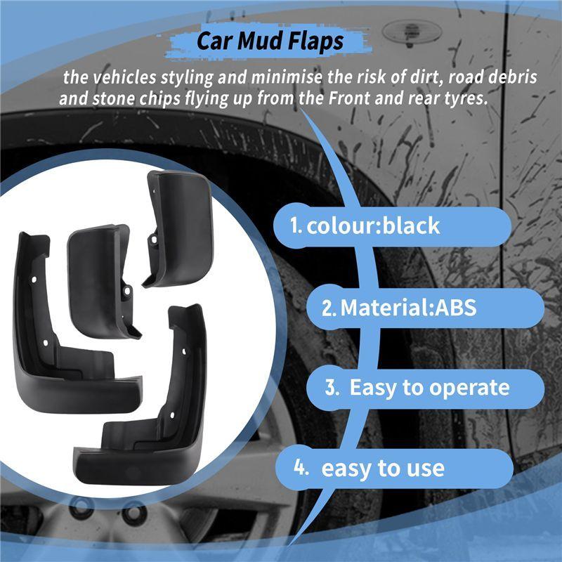 Durable-For Transporter T5 T6 Caravelle For Multivan 2008-2018 Car Fender Mud Guard Splash Flaps Mudguards