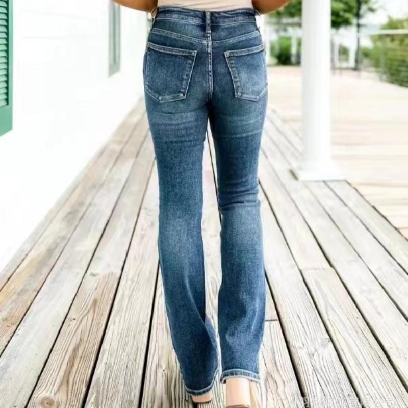 Mode Neue Vintage Blau Lose Beiläufige Jeans Frauen Elegante Gerade Hohe Taille Denim Hosen Frauen Solide Büro Dame Einfache Plus größe Jeans 24722