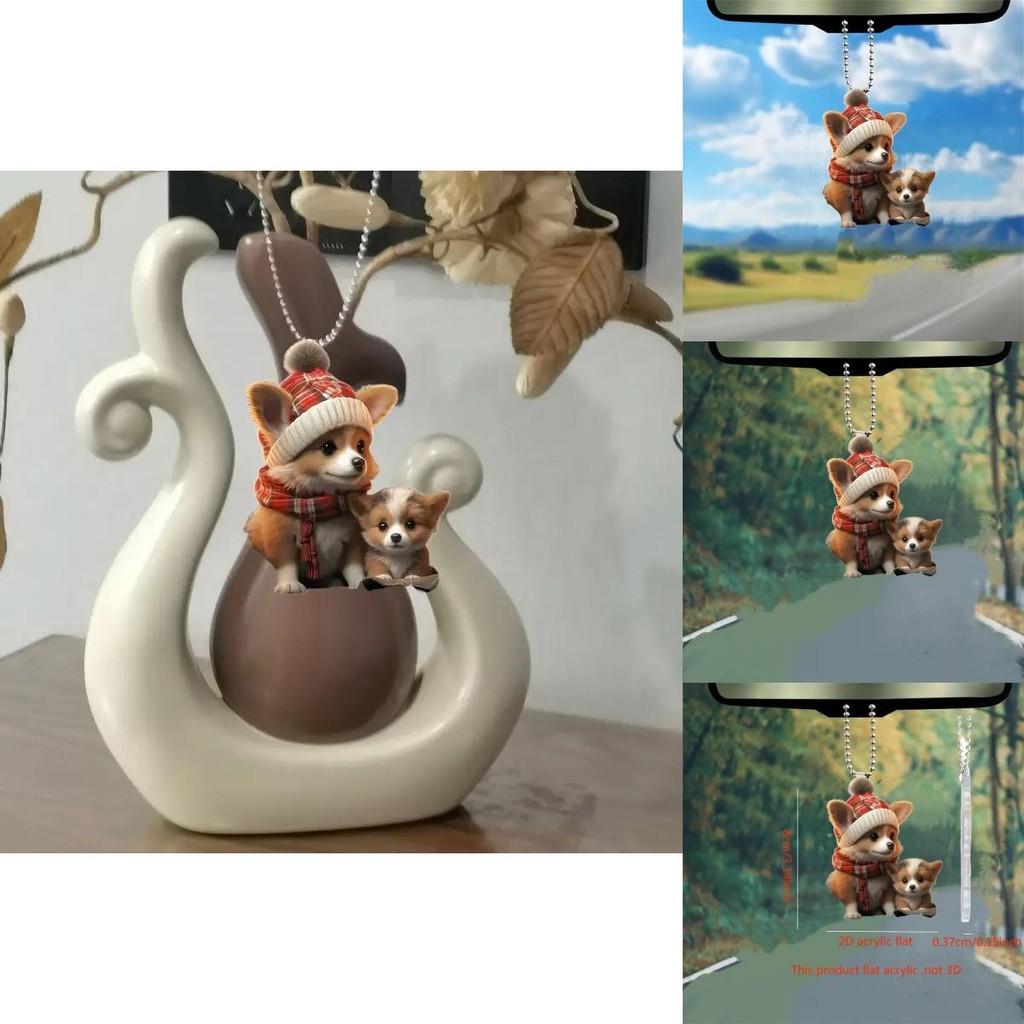 Christmas Acrylic Adorable Ornaments For Car Interior And Home Decoration