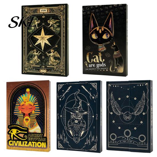 Sticker Storage Notebook Lined Journal for Women Men, Gothic Mystical Hardcover A5 Ruled Personalized Notebook, Daily Office School, Writing,