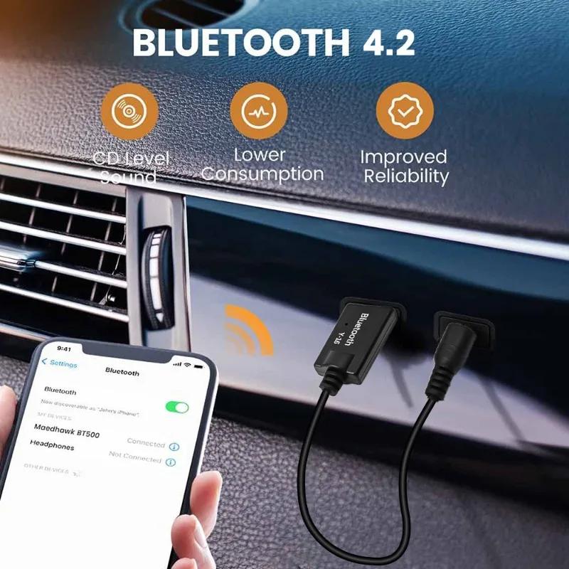 1/2PCS USB Bluetooth Receiver 3.5mm Inline Bluetooth Audio Adapter Car 4.2 Bluetooth Receiver Audio for Car Speaker Amplifier