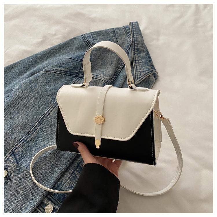 Personalized Trend Belt Simple Color Matching New Fashion Single Shoulder Portable Crossbody Small Square Bag Woman