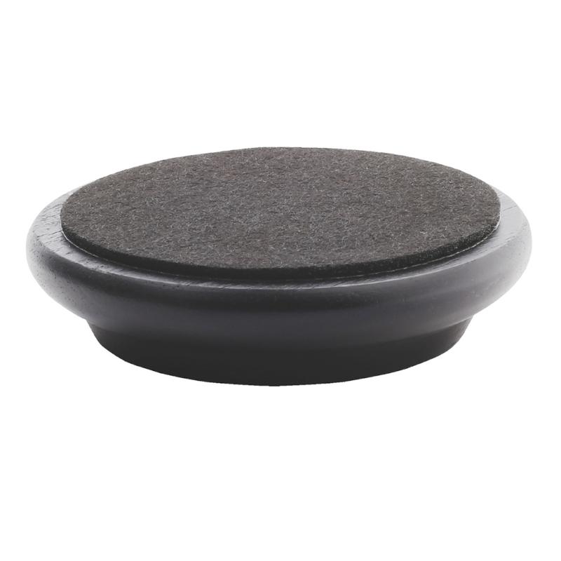 Floor Care Cups for Piano Wheels Solid Wood Set of 4 with Recessed Support Design and Bottom Pad for Indoor Floors