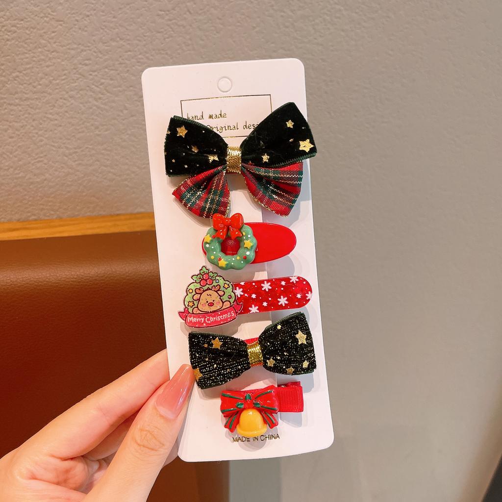 Christmas Hair Clip Children's Christmas Gift Cute and Exquisite Christmas Hair Accessory Set
