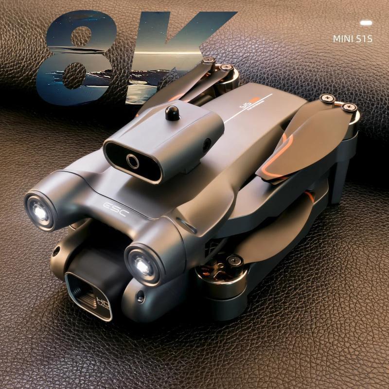 Nuevo S1S Drone 6K Cámara Dual de HD WIFI FPV flujo óptico sin escobillas RC Dron plegable Quadcopter 3KM aviones de cuatro ejes RC Drones