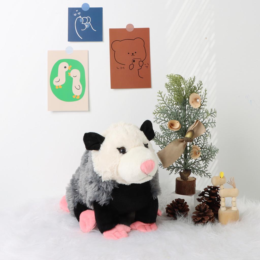Adorable Opossum Plush Soft Toy Realistic Design Cozy Home Decoration Piece