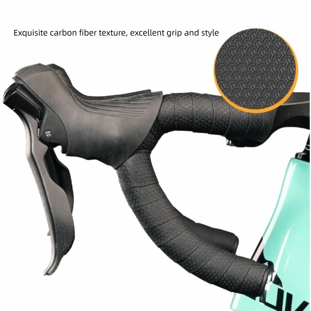 With End Plugs Bike Bar Tape Shockproof Road Bike Handlebar Tape Bicycle Handlebar Tape Fixie