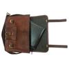 Laptop 15 Inch Front Pocket Vintage Men's Brown Handmade Leather Briefcase Best Laptop Messenger Bag Satchel Original Leather Laptop Bag/Messenger Bag