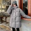 Cotton-padded Women Puffs Soft Bread Clothing Autumn and Winter Latest Hooded Padded Student Cotton-padded Jacket Long Cotton-padded Jacket