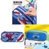 Spider Man Kids Pencil Case With Dual Layers Cartoon Stationery Storage For Elementary School