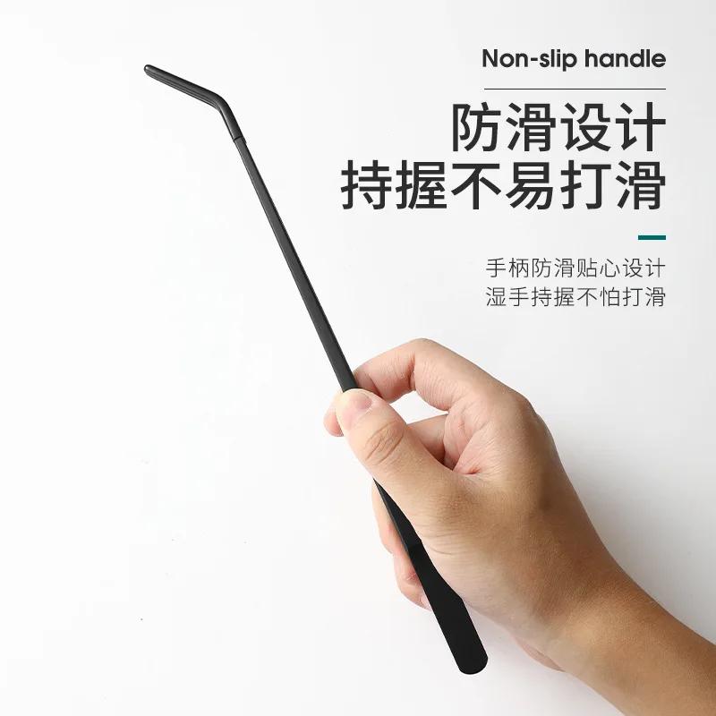 Stainless Steel Reptile Feeding Tongs With Rubber Tips Aquarium Aquarium Straight And Curved Tweezers Pet Feeding Accessories