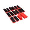 16pcs Hand Sanding Block Set Hook and Loop Abrasive Sanding Chassis for Wood Furniture Car Red