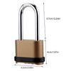 High Security Dials Sturdy Alloy Combination Lock Cut Resistant Strength for Home Accessory Storage Solution Backpacks