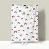 Tiny Kid Motif Set Throw Lightweight 240G Flannel Blanket Soft Skin-Friendly For Summer Cooling