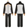 HOLOUN Zero Anime Natsuki Subaru Costume Cosplay Ricamo Tuta con Zip Intera Pantaloni Elasticizzati