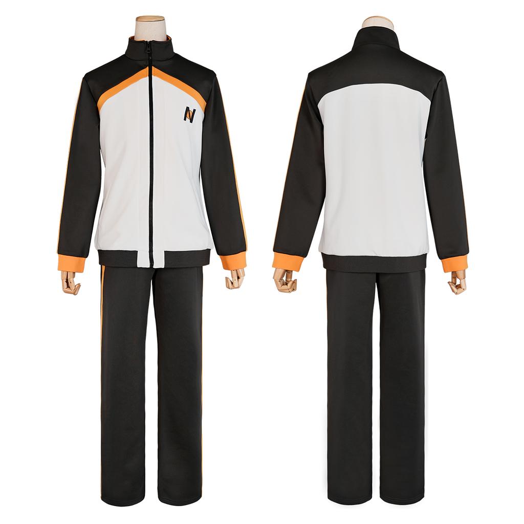 HOLOUN Zero Anime Natsuki Subaru Costume Cosplay Ricamo Tuta con Zip Intera Pantaloni Elasticizzati