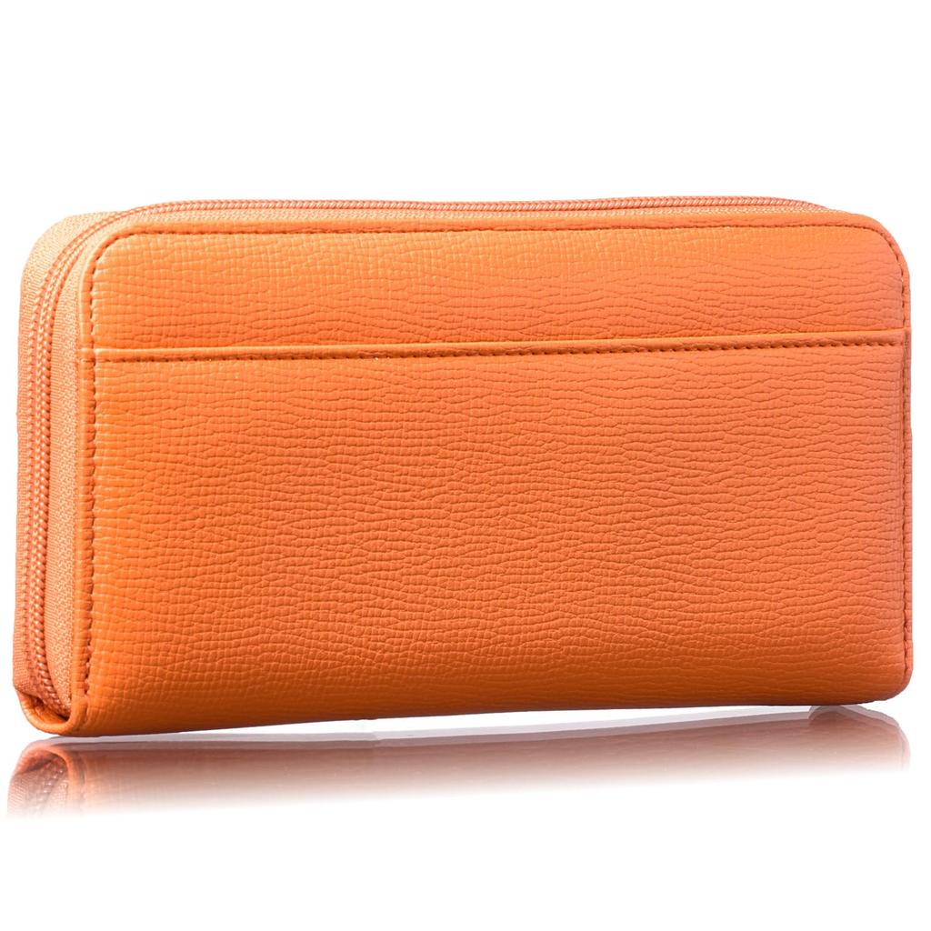 [VOICE] Align Light Women's Long Wallet, Lightweight, Round Zipper Closure, Large Capacity, Vertical Card Slots, Easy-to-Use Box-Shaped Coin Purse,
