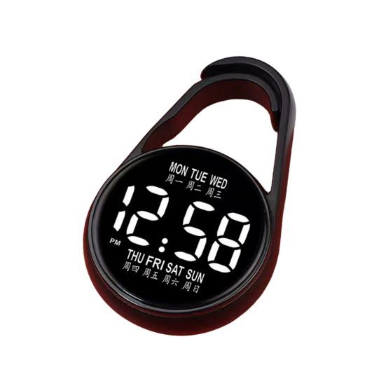 Examination Keychain Digital Watch Pocket LED Touch Watch Portable Clip-On Watch for Belt Backpack Students School Exams